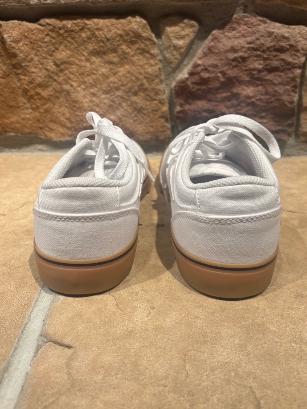 Nike Men’s Chron 2 Canvas SB White Sneakers with Gum Sole, size 7.5 - Picture 5 of 9